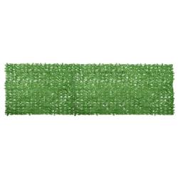 &Eacute;cran de balcon avec feuilles vert 600x150 cm