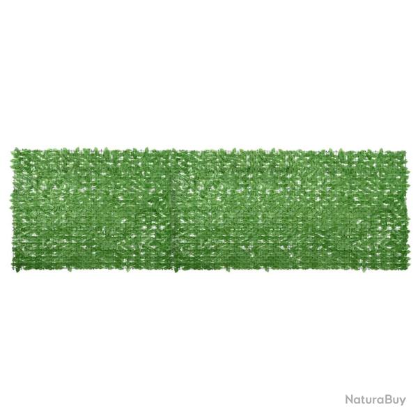 �cran de balcon avec feuilles vert 600x150 cm