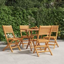 Chaises de pliantes lot de 4 47x62x90cm bois massif teck