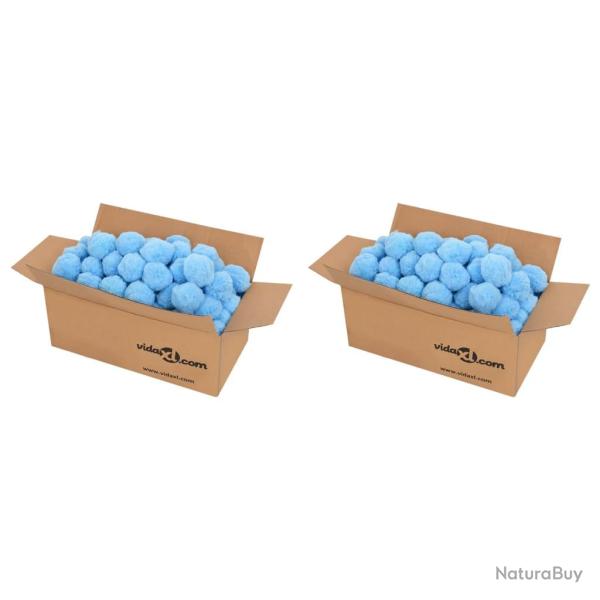 Boules anti-bact�riennes filtrantes de piscine bleu 1400 g PE