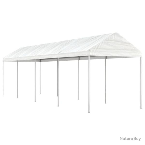 Belv�d�re avec toit blanc 8,92x2,28x2,69 m poly�thyl�ne