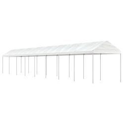 Belv&eacute;d&egrave;re avec toit blanc 17,84x2,28x2,69 m poly&eacute;thyl&egrave;ne