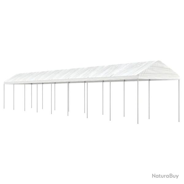 Belv�d�re avec toit blanc 17,84x2,28x2,69 m poly�thyl�ne