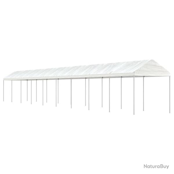 Belv�d�re avec toit blanc 20,07x2,28x2,69 m poly�thyl�ne