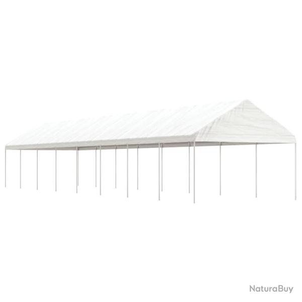Belv�d�re avec toit blanc 17,84x4,08x3,22 m poly�thyl�ne