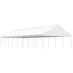 Belv&eacute;d&egrave;re avec toit blanc 17,84x5,88x3,75 m poly&eacute;thyl&egrave;ne
