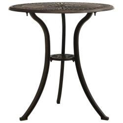 Table de Bronze 62x62x65 cm Aluminium coul&eacute;