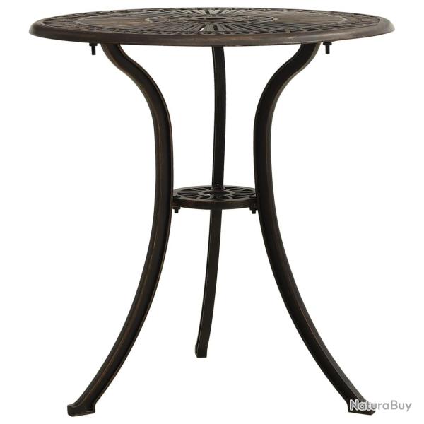 Table de Bronze 62x62x65 cm Aluminium coul�