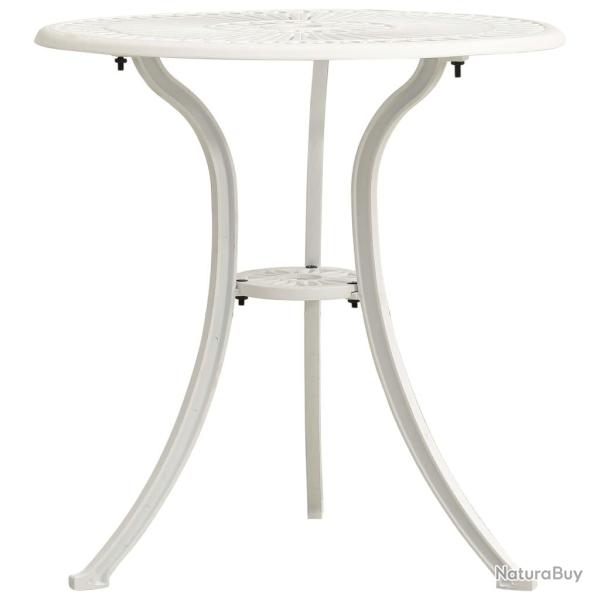 Table de Blanc 62x62x65 cm Aluminium coul�