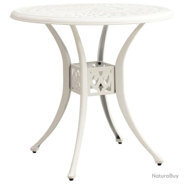 Table de Blanc 78x78x72 cm Aluminium coul�