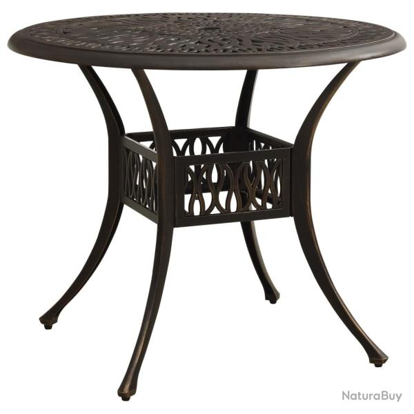 Table de Bronze 90x90x74 cm Aluminium coul�