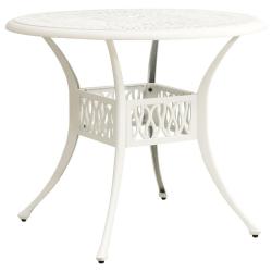 Table de Blanc 90x90x74 cm Aluminium coul&eacute;