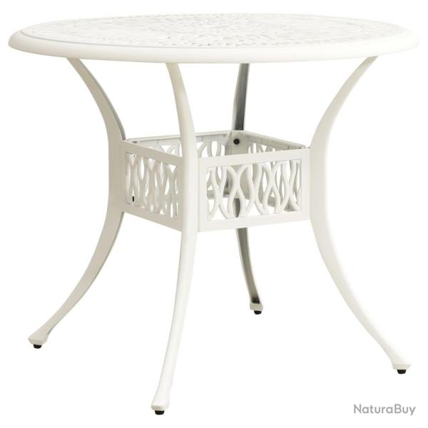 Table de Blanc 90x90x74 cm Aluminium coul�