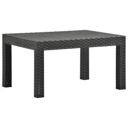 Table de Anthracite 58x58x41 cm PP Rotin