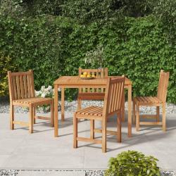 Ensemble &agrave; manger de 5pcs Bois de teck massif