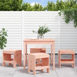 Ensemble &agrave; manger de 5pcs bois massif Douglas