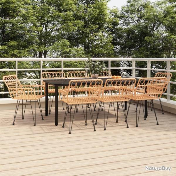 Ensemble � manger de 9 pcs R�sine tress�e