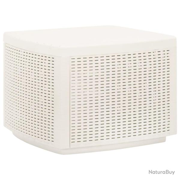 Table de Blanc 53x53x40 cm Plastique