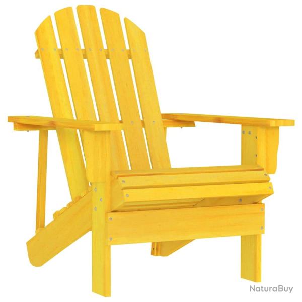 Chaise de Adirondack bois de sapin massif jaune