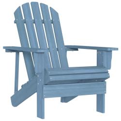 Chaise de Adirondack bois de sapin massif bleu