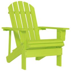 Chaise de Adirondack bois de sapin massif vert