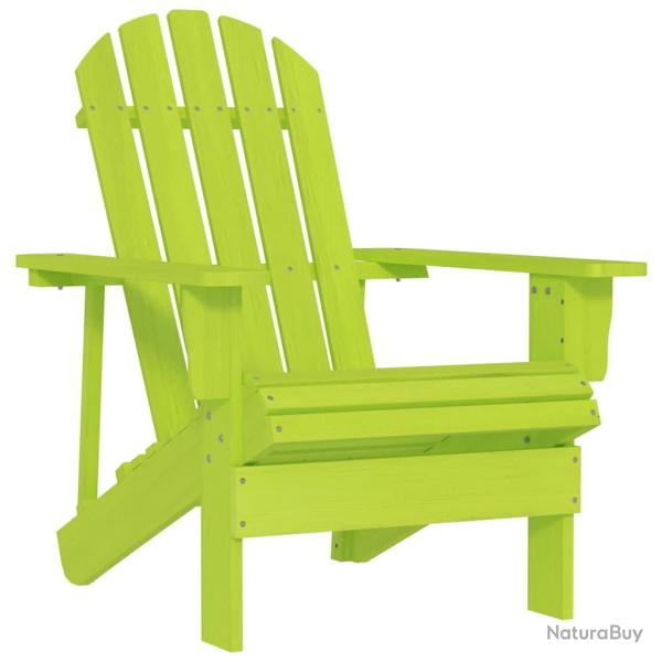 Chaise de Adirondack bois de sapin massif vert