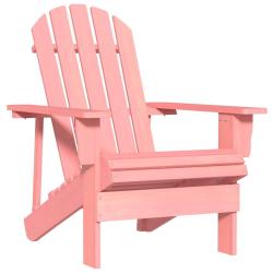 Chaise de Adirondack Bois de sapin massif Rose