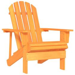 Chaise de Adirondack bois de sapin massif orange