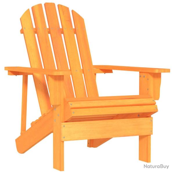 Chaise de Adirondack bois de sapin massif orange