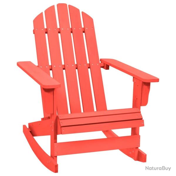 Chaise � bascule de Adirondack bois de sapin rouge