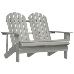 Chaise de Adirondack 2 places bois de sapin massif gris