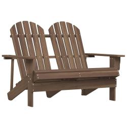 Chaise de Adirondack 2 places bois sapin massif marron