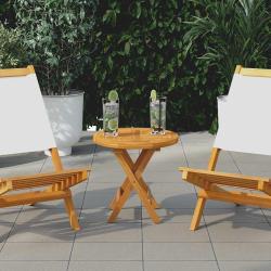 Dessus de table Bois de teck solide Rond 2,5 cm 40 cm