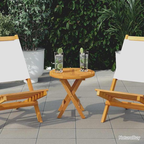 Dessus de table Bois de teck solide Rond 2,5 cm 40 cm