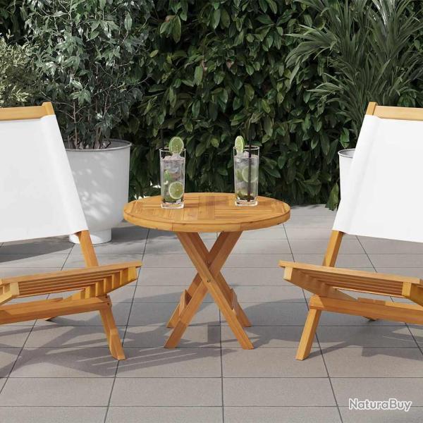 Dessus de table Bois de teck solide Rond 2,5 cm 50 cm