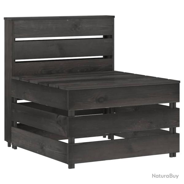 Canap� central palette de gris bois de pin impr�gn�