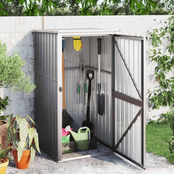 Abri � outils de gris 88x89x161 cm acier galvanis�