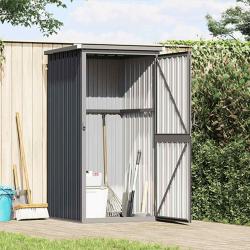 Abri &agrave; outils de anthracite 88x89x161 cm acier galvanis&eacute;