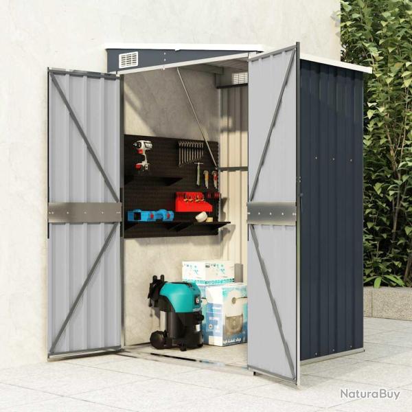 Remise de murale Anthracite 118x100x178 cm Acier