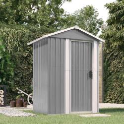 Abri de Gris 126x97,5x177 cm M&eacute;tal galvanis&eacute;