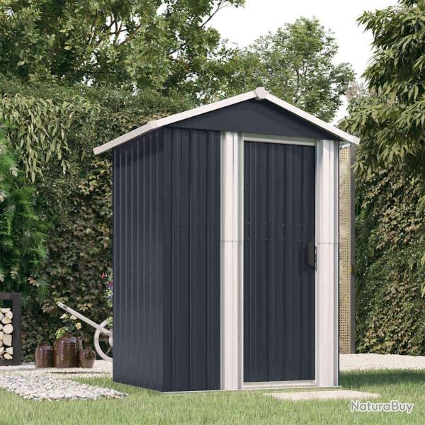 Abri de Anthracite 126x97,5x177 cm Acier galvanis�