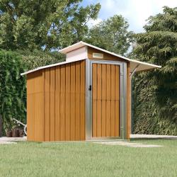 Abri de Marron 270x130x208,5 cm M&eacute;tal galvanis&eacute;