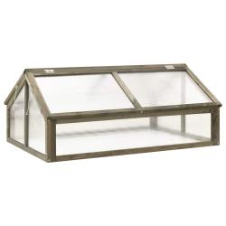 Serre Gris 114x80x50 cm Bois de sapin