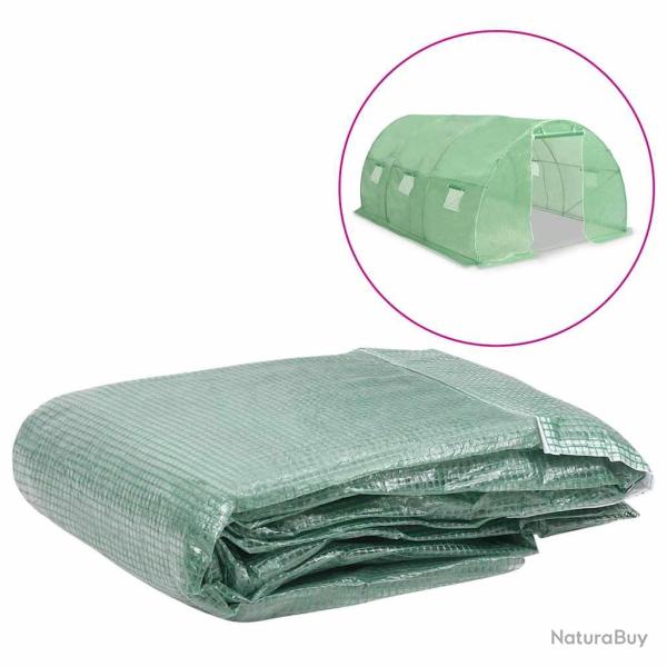 Couverture de remplacement de serre (13,5m�) 300x450x200cm Vert