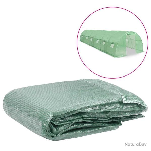 Couverture de remplacement de serre (27 m�) 300x900x200 cm Vert