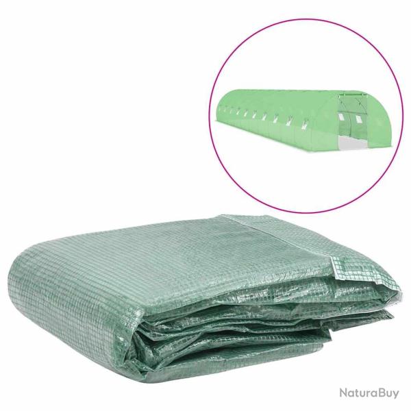 Couverture de remplacement de serre (45 m�) 300x1500x200cm Vert