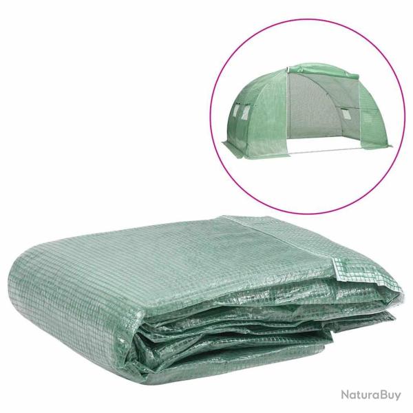 Couverture de remplacement de serre (8 m�) 400x200x200 cm Vert