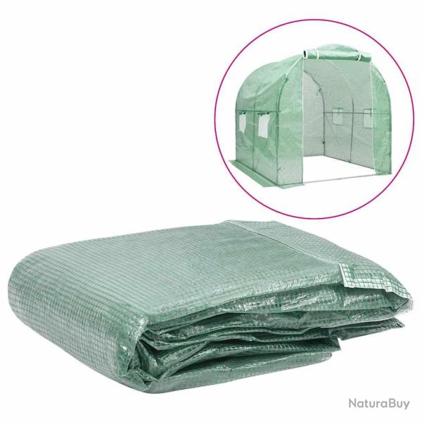 Couverture de remplacement de serre (4 m�) 200x200x200 cm Vert
