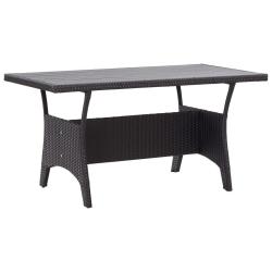 Table de noir 120x70x66 cm R&eacute;sine tress&eacute;e