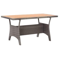 Table de Gris 120x70x66 cm Bois d'acacia massif